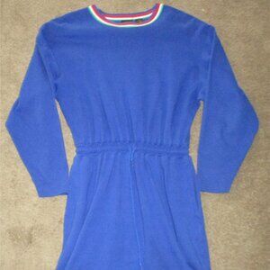 Vintage Liz Sport Liz Claiborne Light Sweatshirt Sport Dress Women's Size M Blue